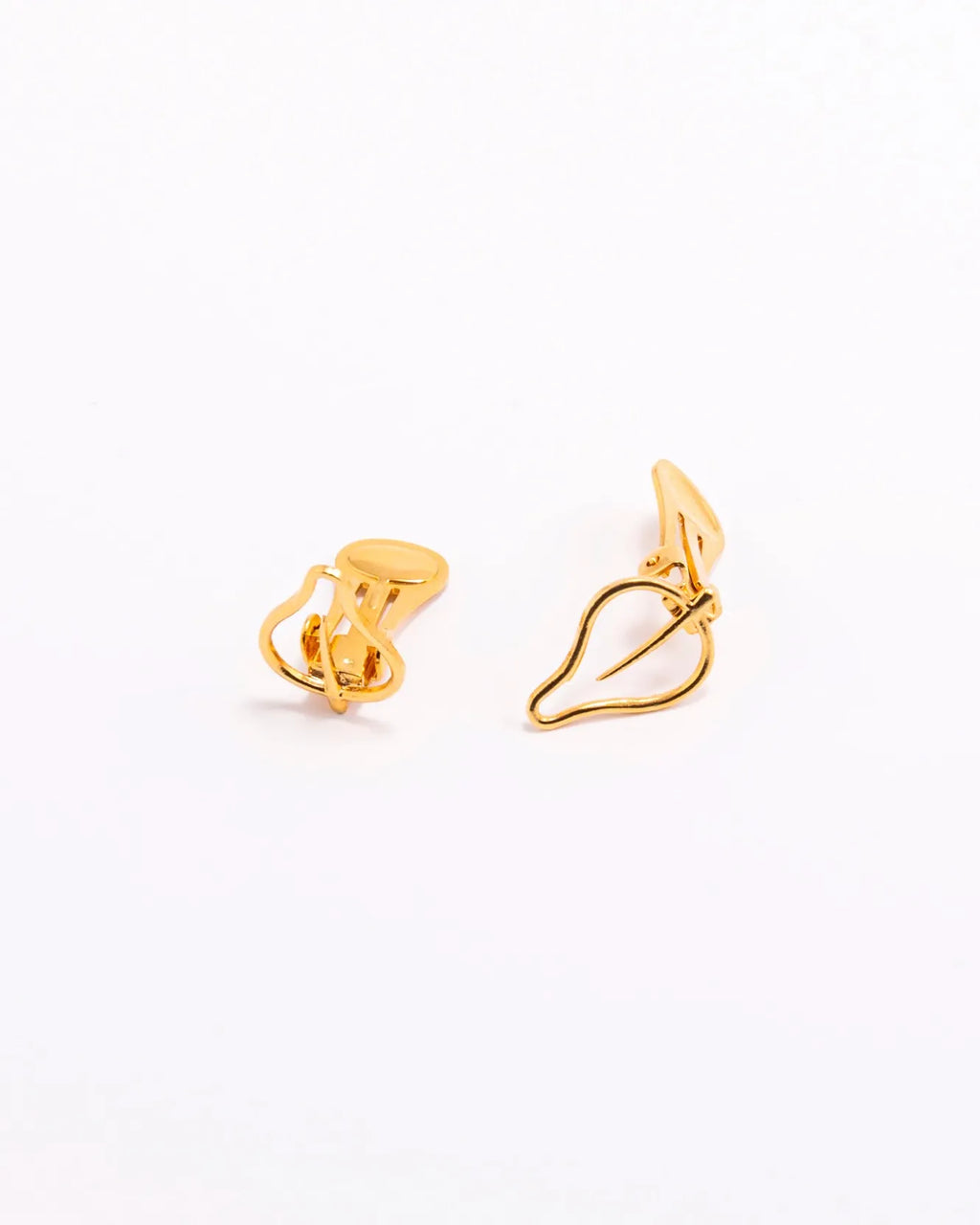 Pendientes Hoja Hueca Clip