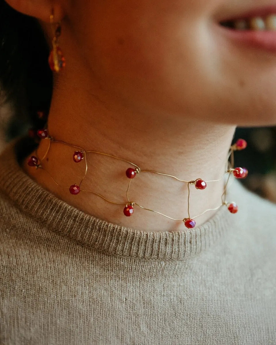 Gargantilla Damero Doble