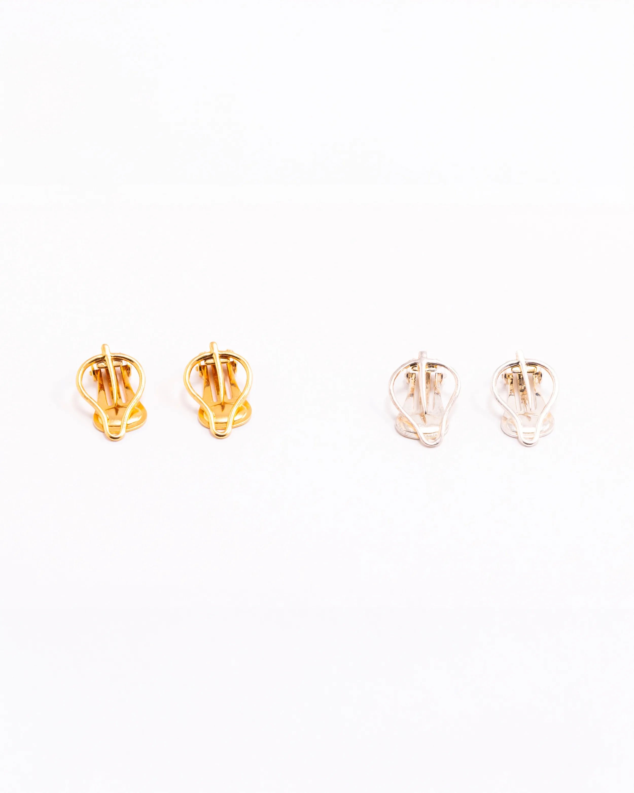 Pendientes Hoja Hueca Clip
