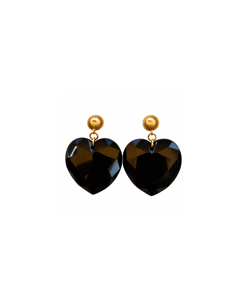Pendientes Corazones de resina