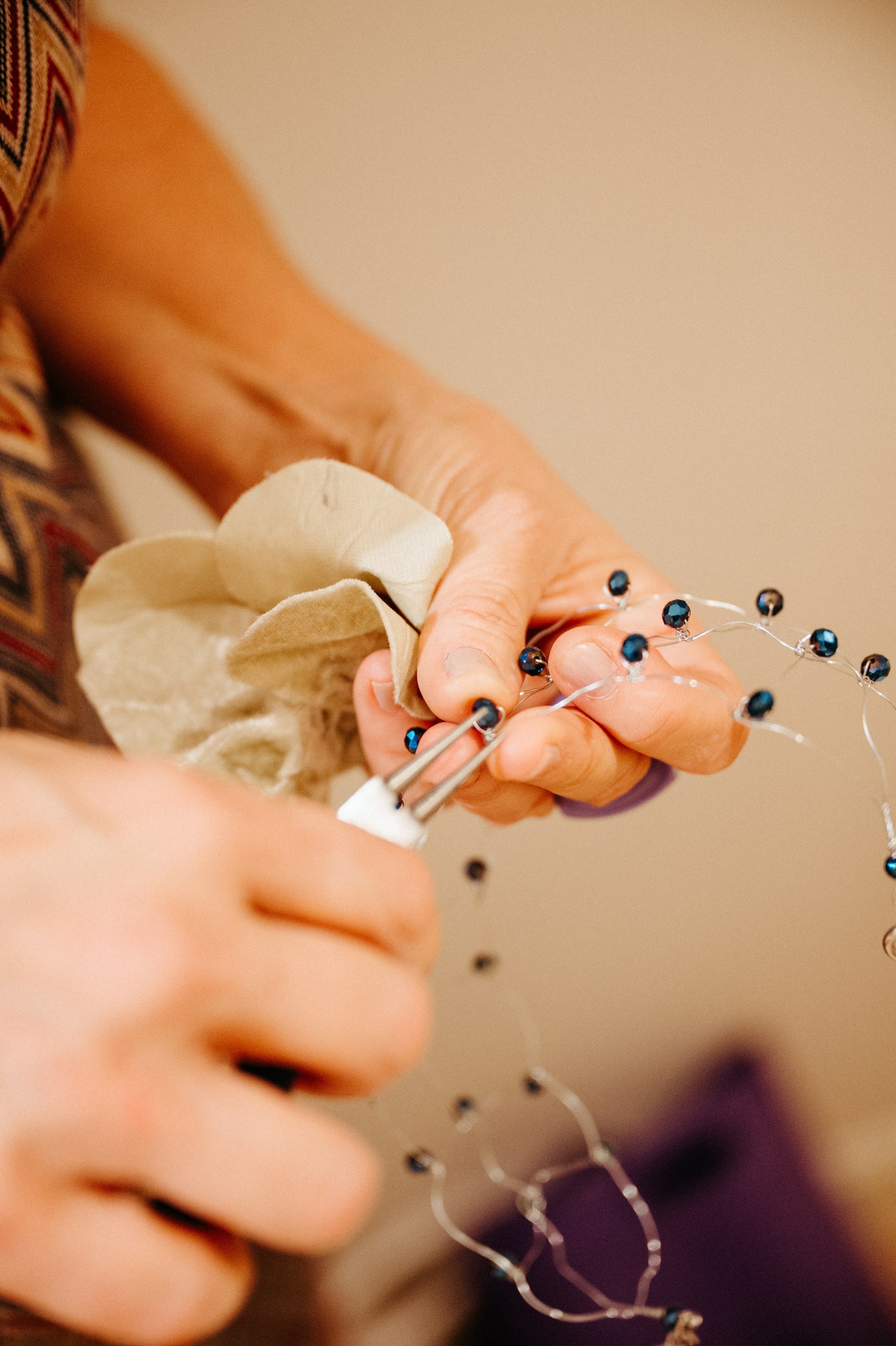 Gargantilla Damero Triple