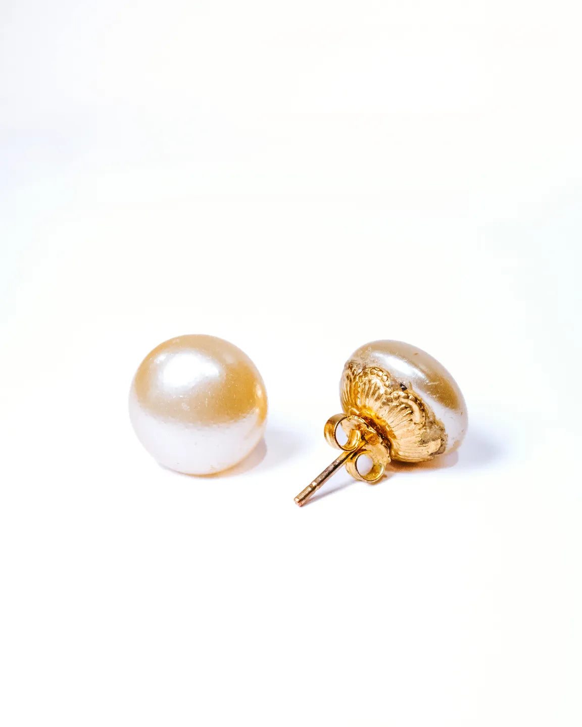 Pendientes Perla Chata